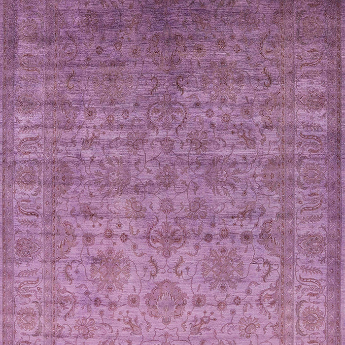 Mid-Century Modern Deep Mauve Purple Oriental Rug, urb1556