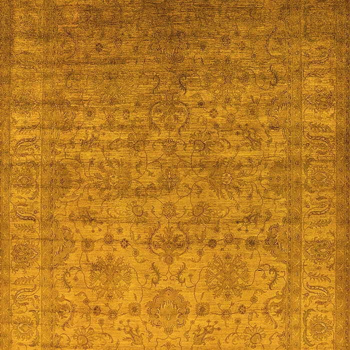 Oriental Yellow Industrial Rug, urb1556yw