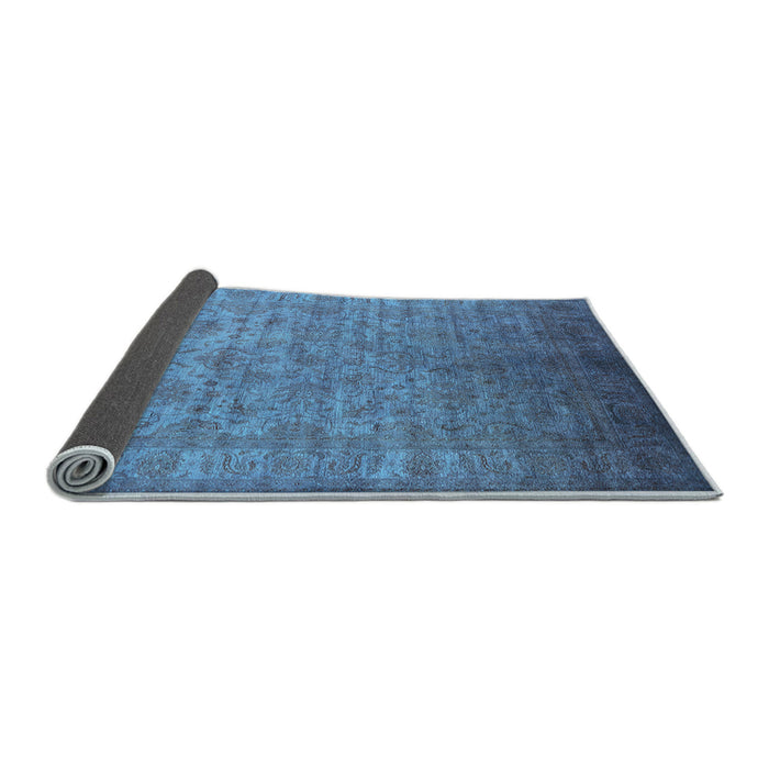 Sideview of Oriental Light Blue Industrial Rug, urb1556lblu