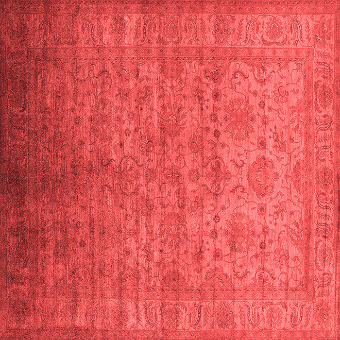 Machine Washable Oriental Red Industrial Rug, wshurb1556red