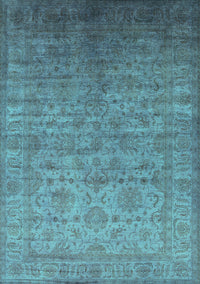 Oriental Turquoise Industrial Rug, urb1556turq