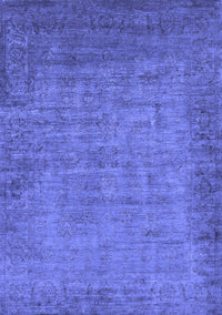 Oriental Blue Industrial Rug, urb1557blu