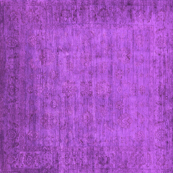 Square Oriental Purple Industrial Rug, urb1557pur