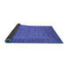 Sideview of Oriental Blue Industrial Rug, urb1557blu