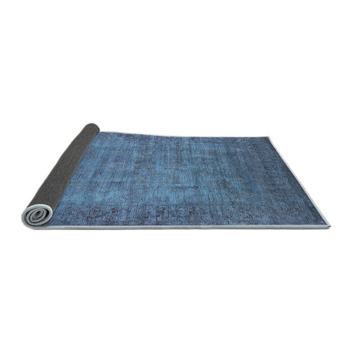 Sideview of Oriental Light Blue Industrial Rug, urb1557lblu