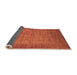 Sideview of Oriental Orange Industrial Rug, urb1557org