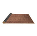 Sideview of Oriental Brown Industrial Rug, urb1557brn