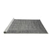 Sideview of Machine Washable Oriental Gray Industrial Rug, wshurb1557gry