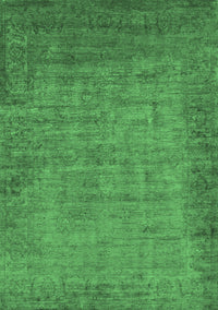 Oriental Emerald Green Industrial Rug, urb1557emgrn