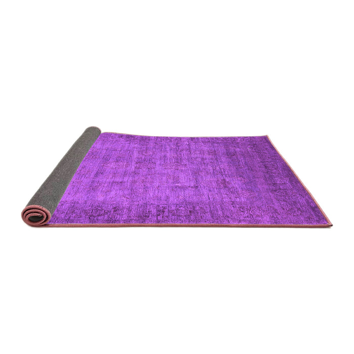 Sideview of Oriental Purple Industrial Rug, urb1557pur
