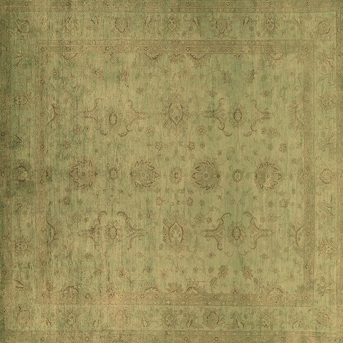 Square Oriental Brown Industrial Rug, urb1558brn