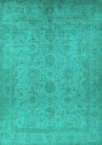 Oriental Turquoise Industrial Rug, urb1558turq