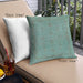 Front View of Mid-Century Modern Urban Square Dull-Sea Green Throw Pillow, 18 inch by 18 inch, pwurb1558