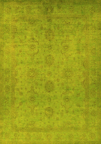 Oriental Yellow Industrial Rug, urb1558yw