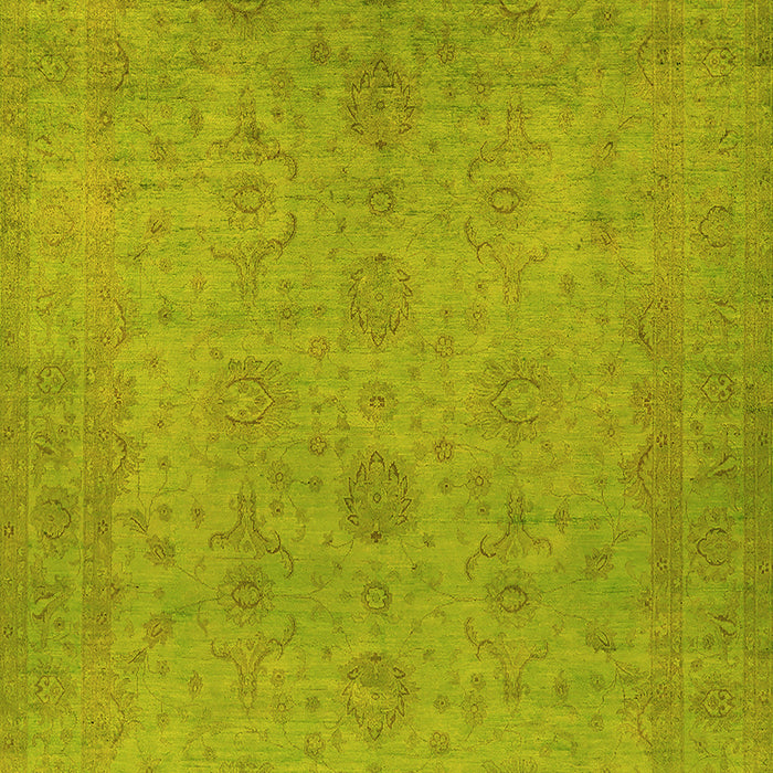 Oriental Yellow Industrial Rug, urb1558yw