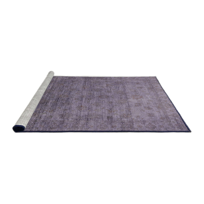 Sideview of Machine Washable Industrial Modern Viola Purple Rug, wshurb1559