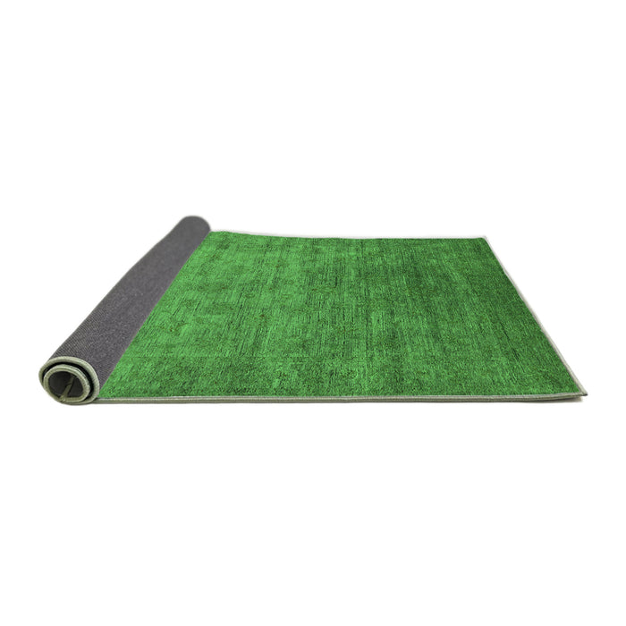 Sideview of Oriental Green Industrial Rug, urb1559grn