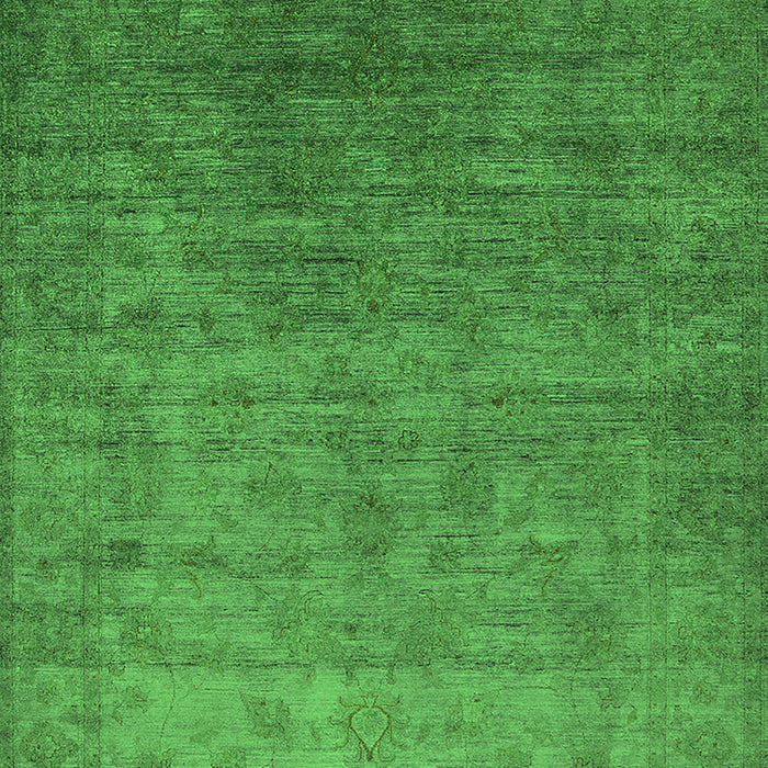 Machine Washable Oriental Green Industrial Area Rugs, wshurb1559grn