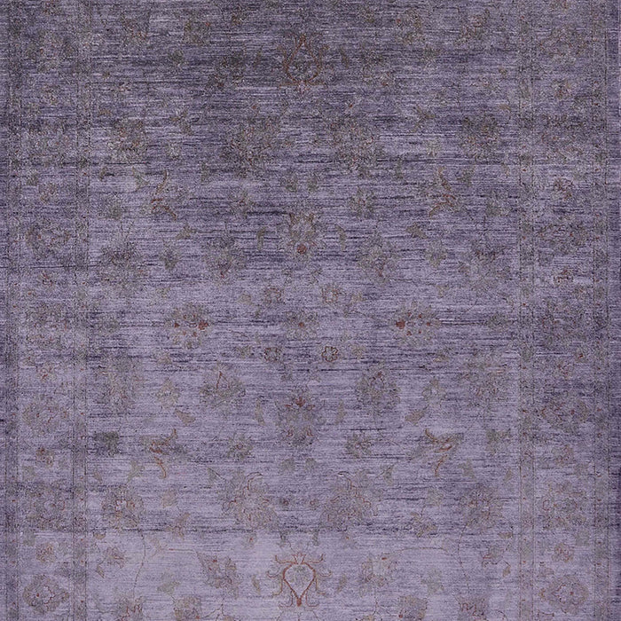 Machine Washable Industrial Modern Viola Purple Rug, wshurb1559