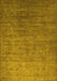 Oriental Yellow Industrial Rug, urb1559yw