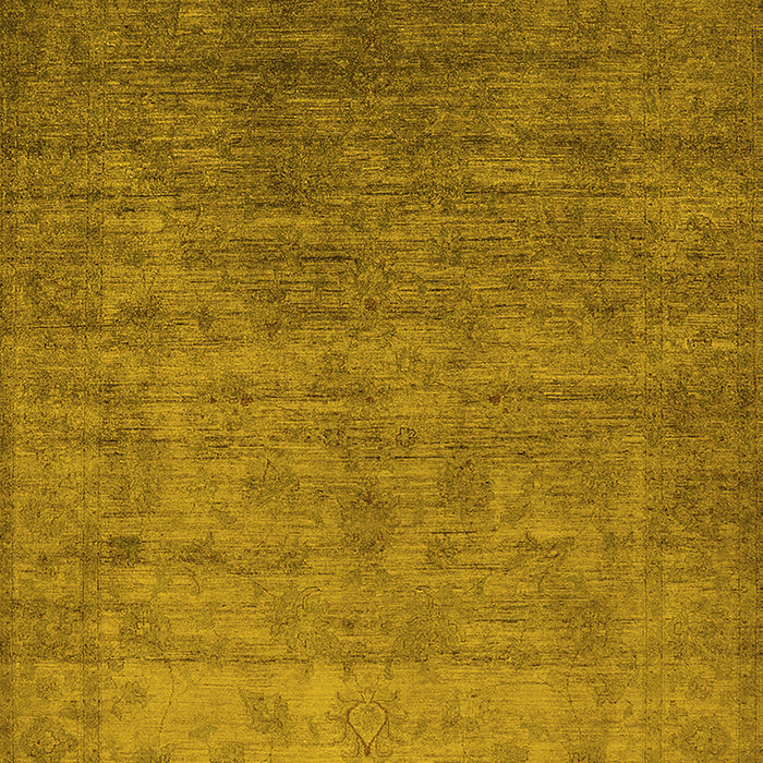 Oriental Yellow Industrial Rug, urb1559yw