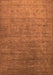 Machine Washable Oriental Orange Industrial Area Rugs, wshurb1559org