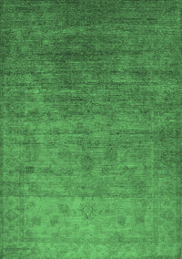 Oriental Emerald Green Industrial Rug, urb1559emgrn