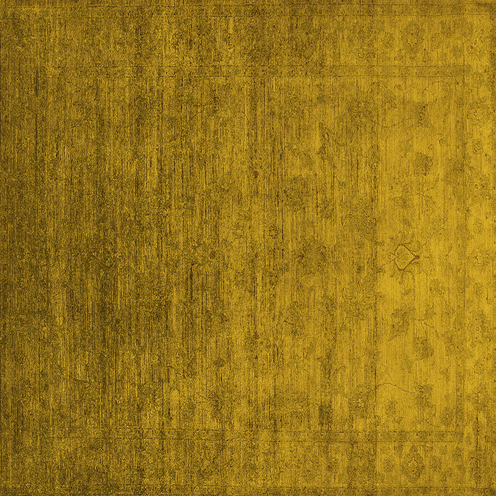 Square Oriental Yellow Industrial Rug, urb1559yw