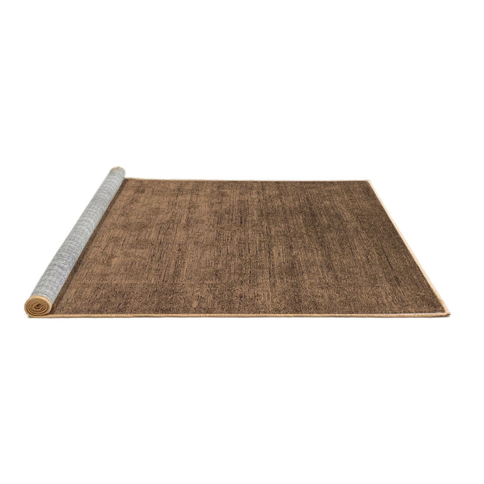 Sideview of Machine Washable Oriental Brown Industrial Rug, wshurb1559brn