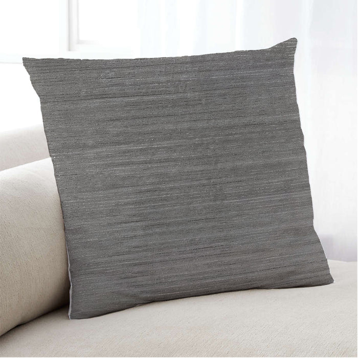 Lifestyle Image of Mid-Century Modern Urban Square Granite Gray Throw Pillow, 18 inch by 18 inch, pwurb155