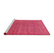 Sideview of Machine Washable Industrial Modern Red Rug, wshurb1560