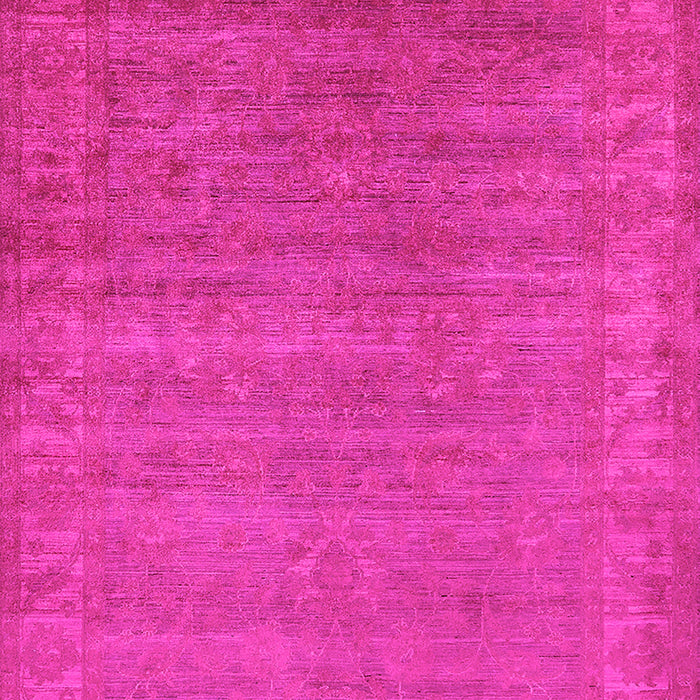 Machine Washable Oriental Pink Industrial Rug, wshurb1560pnk