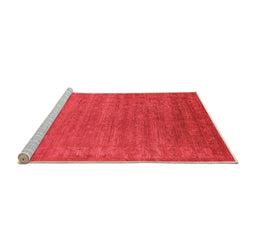 Sideview of Machine Washable Oriental Orange Industrial Area Rugs, wshurb1560org