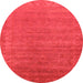 Round Oriental Orange Industrial Rug, urb1560org