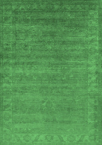 Oriental Emerald Green Industrial Rug, urb1560emgrn