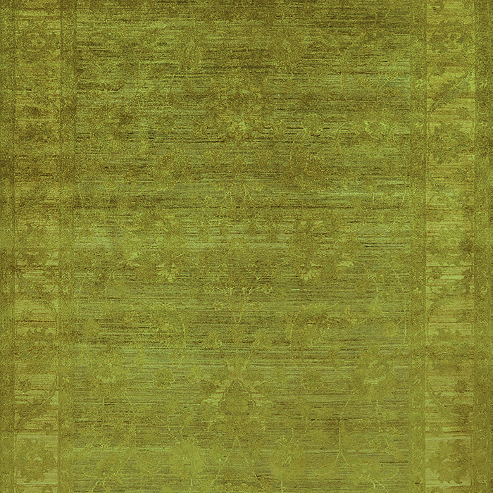 Machine Washable Oriental Green Industrial Area Rugs, wshurb1560grn