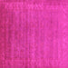 Square Oriental Pink Industrial Rug, urb1560pnk