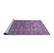 Sideview of Machine Washable Industrial Modern Lilac Purple Rug, wshurb1561