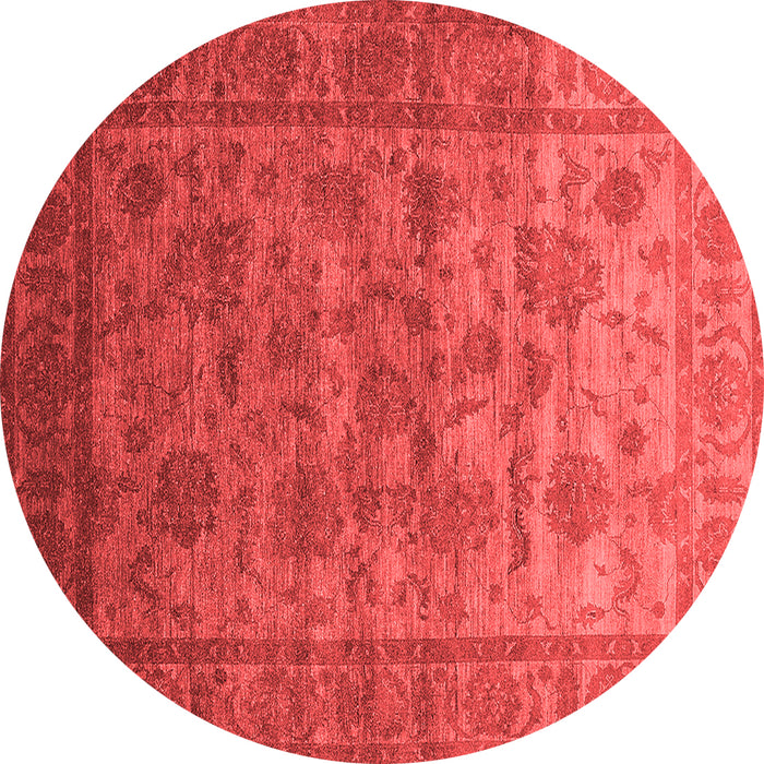 Machine Washable Oriental Red Industrial Rug, wshurb1561red