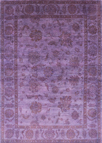 Machine Washable Industrial Modern Lilac Purple Rug, wshurb1561