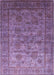 Machine Washable Industrial Modern Lilac Purple Rug, wshurb1561