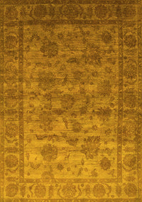 Oriental Yellow Industrial Rug, urb1561yw