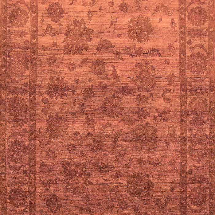 Machine Washable Oriental Orange Industrial Area Rugs, wshurb1561org