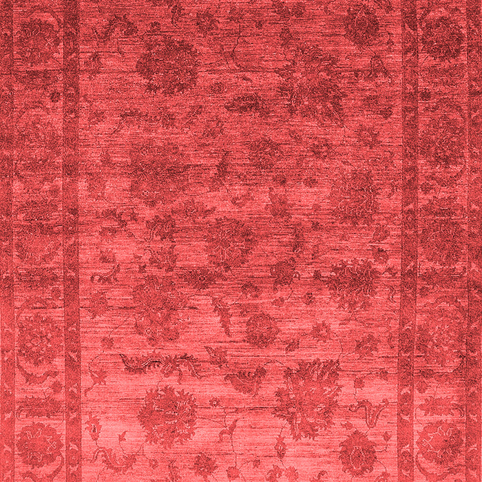 Machine Washable Oriental Red Industrial Rug, wshurb1561red