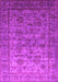 Machine Washable Oriental Pink Industrial Rug, wshurb1561pnk