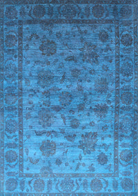 Oriental Light Blue Industrial Rug, urb1561lblu