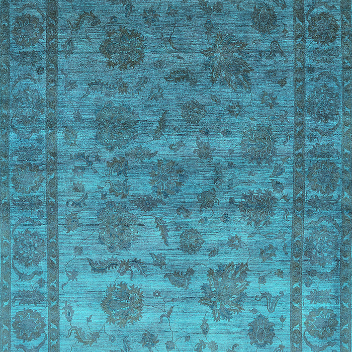 Oriental Turquoise Industrial Rug, urb1561turq