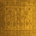 Square Oriental Yellow Industrial Rug, urb1561yw