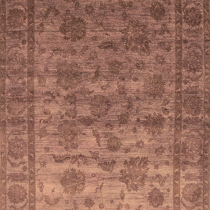 Machine Washable Oriental Brown Industrial Rug, wshurb1561brn