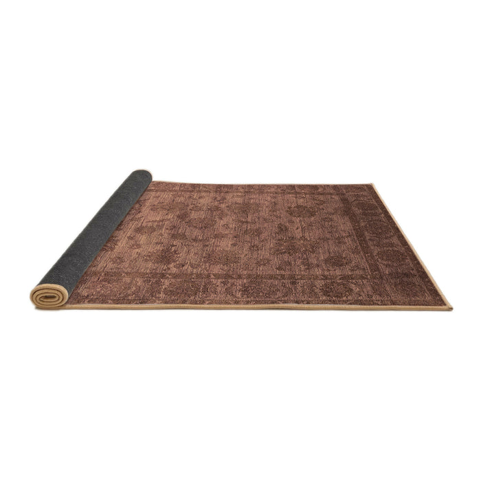 Sideview of Oriental Brown Industrial Rug, urb1561brn